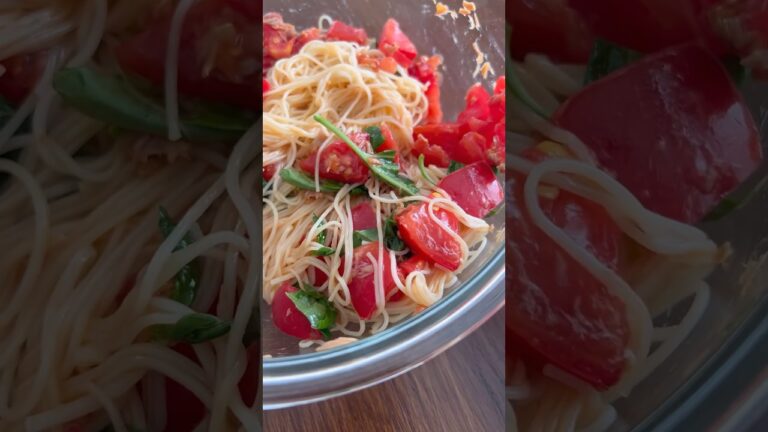 10万人が保存したトマツナそうめんの新作🍅 #簡単レシピ