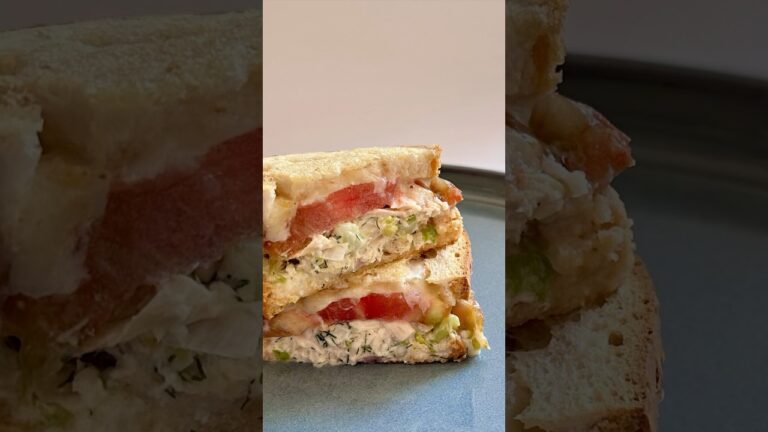 Most Satisfying Tuna Melt Sandwich - Catch of the Day Edition #cheese #sandwich #cooking #shorts