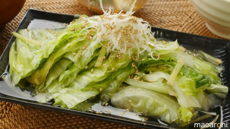 お出汁が じゅわり！ 丸ごと レタスの しんなり おひたし のレシピ 作り方