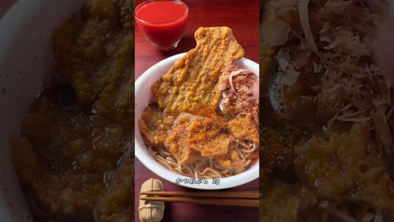 暮れのどん兵衛天ぷらそば細工【ASMR】 #shorts