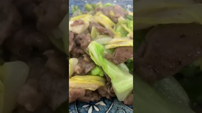 【簡単パパ飯】レモンでさっぱり。春キャベツと牛肉炒め。#shorts