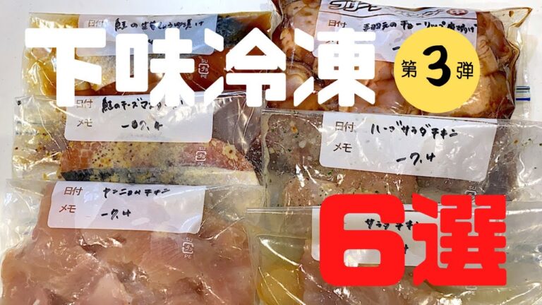 【下味冷凍③】️鶏むね肉/鶏手羽元/鮭/夜ご飯献立/時短/簡単レシピ付き/共働き夫婦