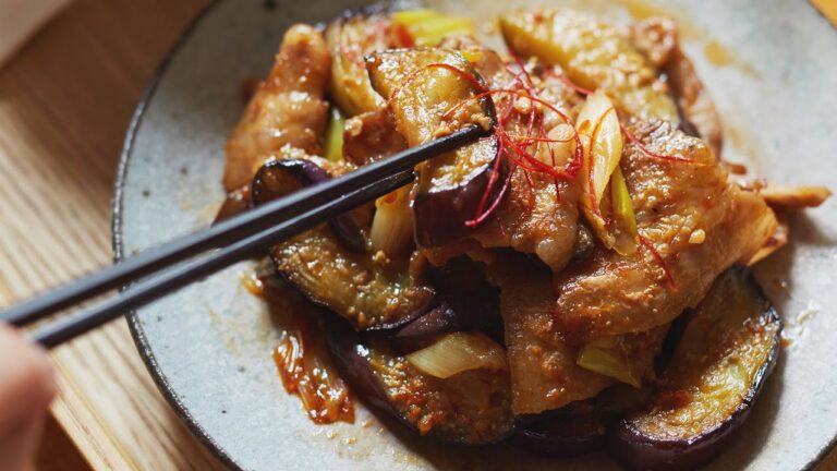 【ごはん泥棒】茄子を最高に美味しく食べれる炒め方！トロトロジューシー！【フライパン５分】