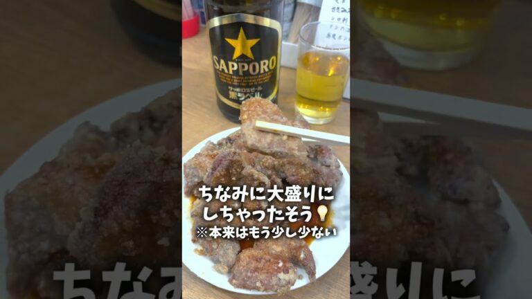 立石 レバー竜田揚げで無限ビール🍺【とんちゃん】