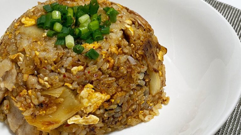 失敗しないこくうまキムチチャーハン【パパでも作れる簡単料理：飯テロ】kimchi fried rice that does not fail