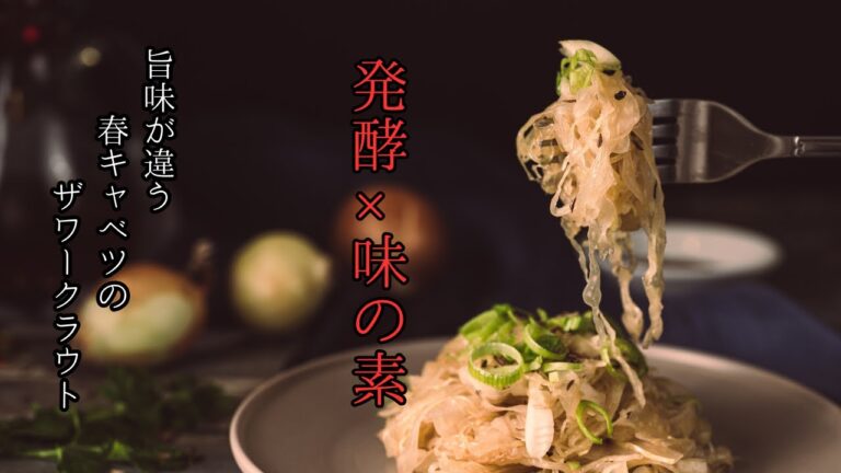 発酵×味の素のマジック！旨味が違う春キャベツザワークラウト。ザワークラウト×味の素で極上の旨味