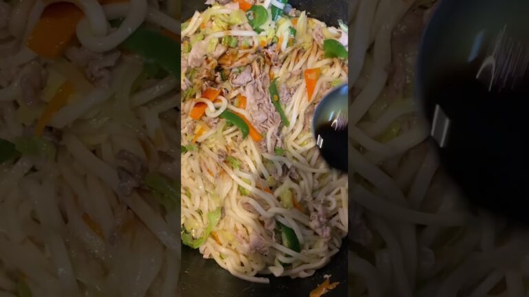 昨夜の夕飯♪焼きうどん😋※和風醤油味♪