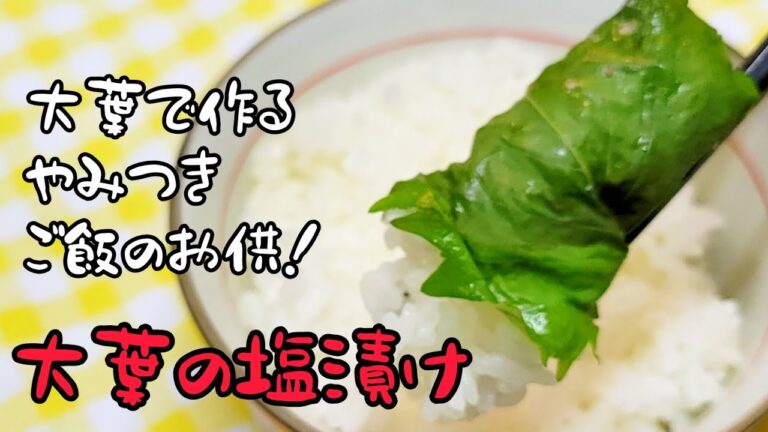 塩をふって一晩寝かせるだけで、簡単に出来るご飯のお供！