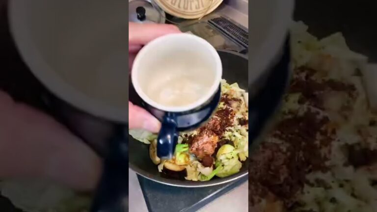 キャベツと茄子の鯖カレー炒め🍛#shorts
