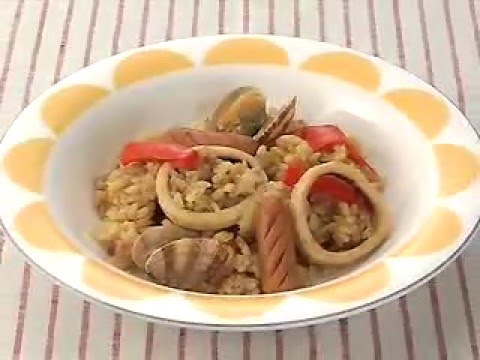 炊飯器で作るパエリア（スペインの代表料理）　レシピ動画