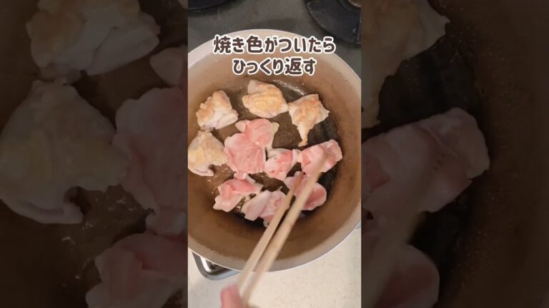 幼児食レシピ【鶏肉と白ネギの塩こうじ炒め】