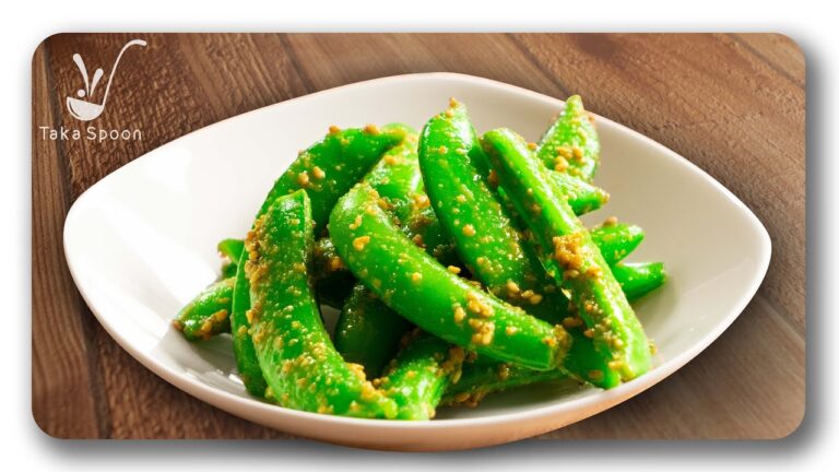 【簡単レシピ！】スナップエンドウのナムルの作り方 ☆ Snap Pea Namul | Taka Spoon Cooking