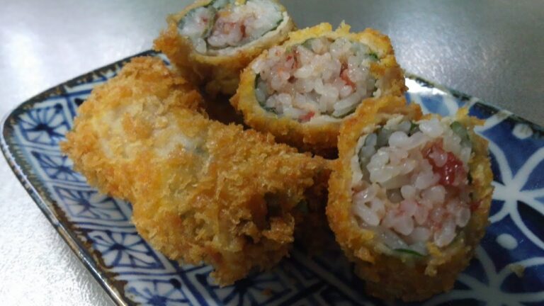 肉と大葉のライス巻きフライ