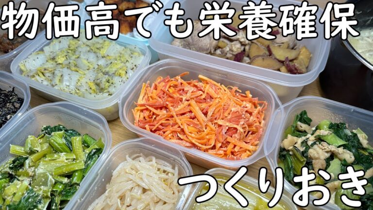 野菜たっぷりつくりおき　物価高でも栄養確保編