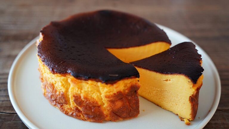 かぼちゃのバスクチーズケーキの作り方　南瓜バスチーレシピ