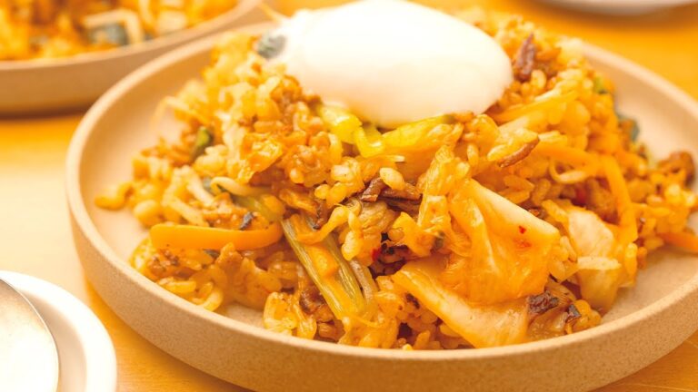 【ひき肉レシピ】フライパンで簡単石焼き風『まぜビビンバ』