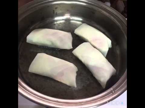 豆腐と生ハムの春巻き