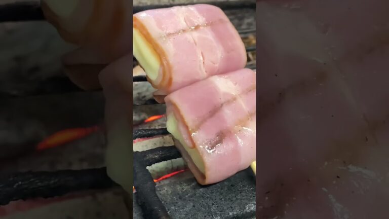 メタボパパの本業《ベーコンチーズ》 #飯テロ #キャンプ飯 #焼き鳥 #肉 #asmr #yakitori #チーズ #recipe