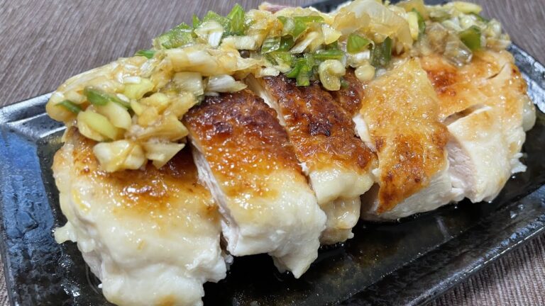 ノンフライ鶏胸肉の油淋鶏の作り方【絶品おつまみ】【簡単男飯】