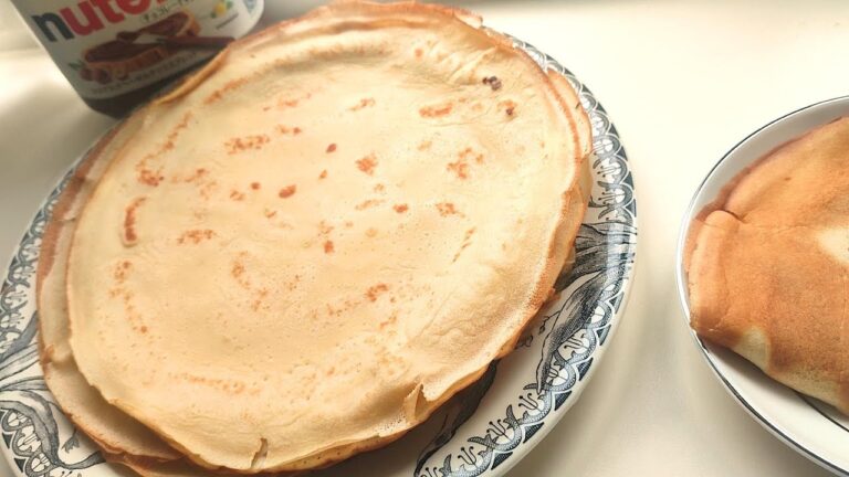 簡単混ぜるだけ！もちもちクレープ