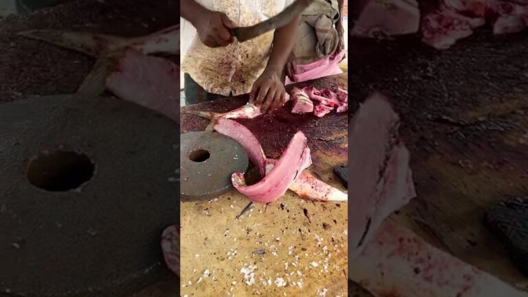 How to Boneless Cut into Fish Cubes?| Trevally Fish Boneless Cutting