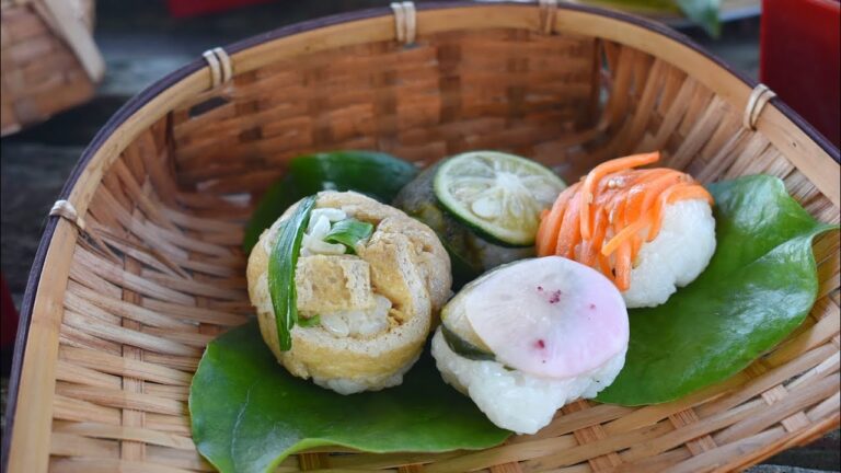 野菜の手まり寿司(ゆず寿司)