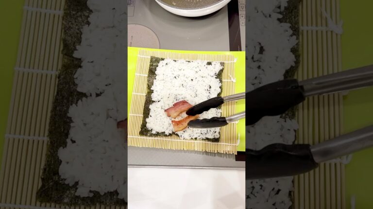 ベーコンで巻き寿司弁当を作ってみた！