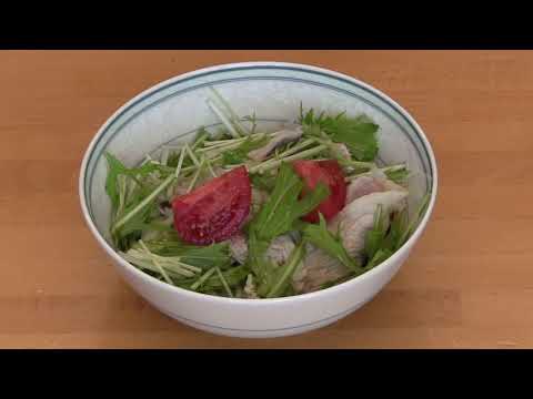 （文化事業課から）  　片手で料理 9 簡単！豚しゃぶうどん