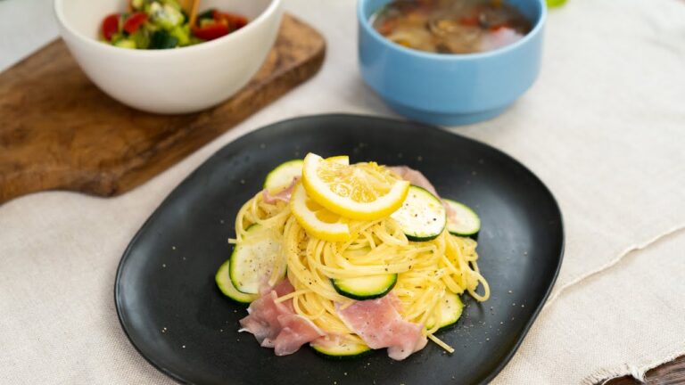 レモンクリームパスタ