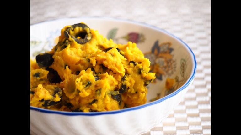 かぼちゃとオリーブのサラダ