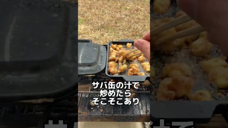 サバ缶でズボラキャンプ飯作ってみたよ