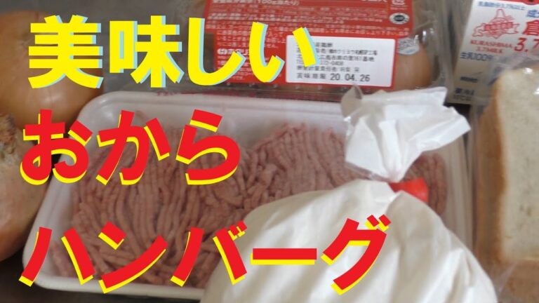 作ってみた『おからハンバーグ』