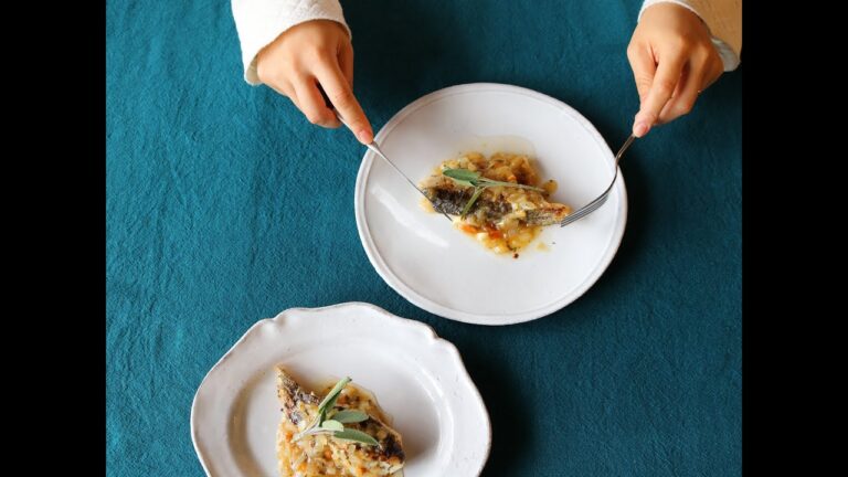 タラのソテー、シトラス&ハニーシナモンソース