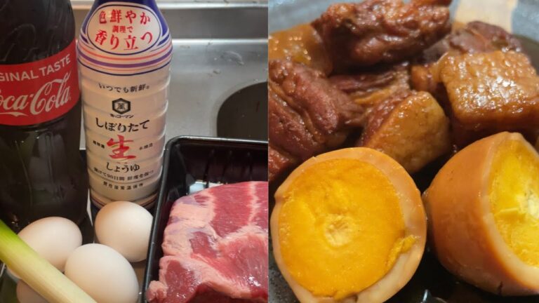 残業終わりにコーラで煮た角煮を食べる深夜飯テロ　#Shorts