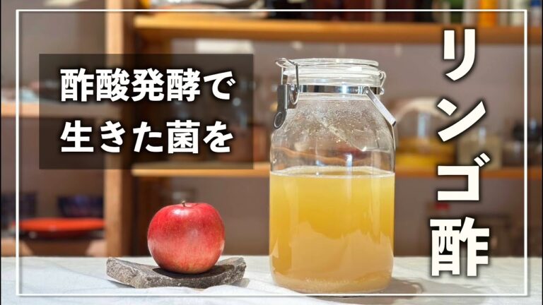 お酢って作れるの？酢酸菌でリンゴ酢