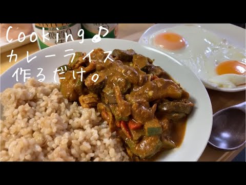 [調理]野菜ジュースでカレーライス🍛[Cooking]Curry rice.