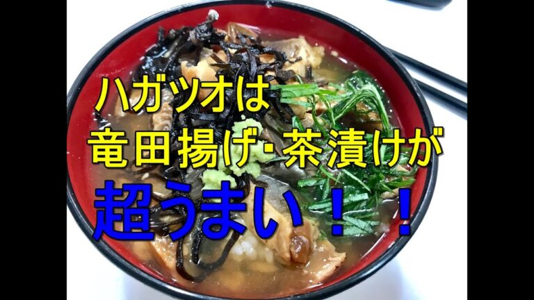 ハガツオのさばき方～竜田揚げ・出汁茶漬けのつくり方～