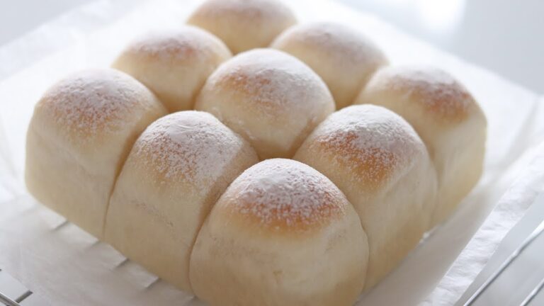 【こねない！】ふわふわしっとり♡ミルクちぎりパン／No-knead Soft and Fluffy milk bread recipe