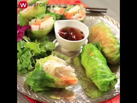 WATCHY Food - 皮がなくても大丈夫！レタスでクリチ生春巻
