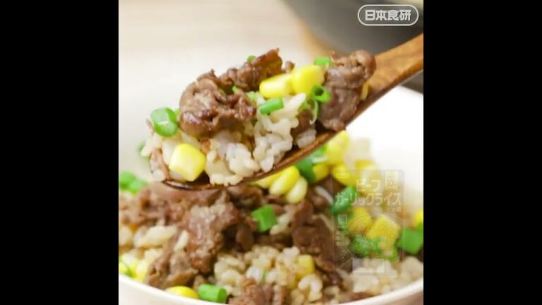 コスパ抜群!牛薄切り肉で作る【ビーフガーリックライスの作り方】#shorts