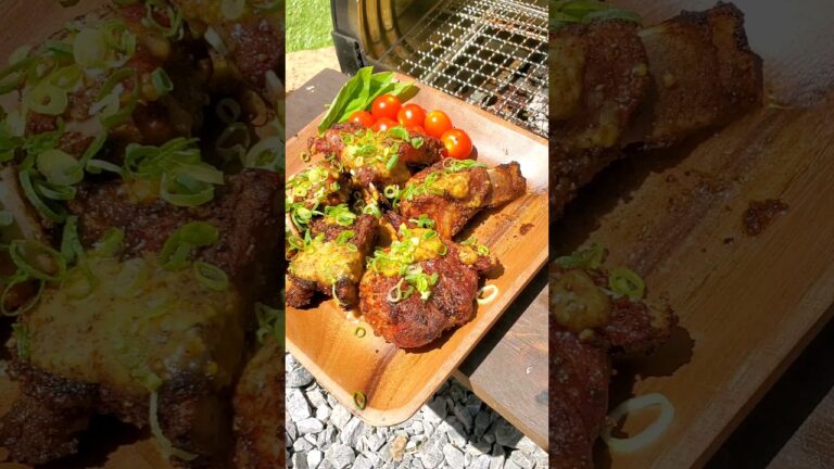 自宅でスペアリブとハニーマスタードソース　 #BBQ #spareribs #honeymustard