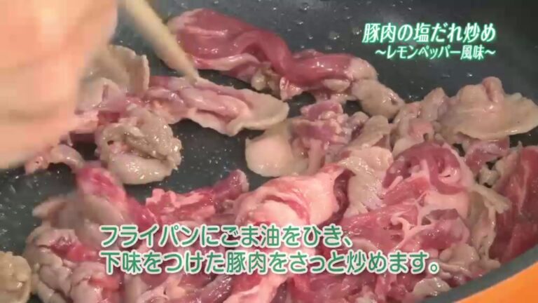 R13 豚肉の塩だれ炒め