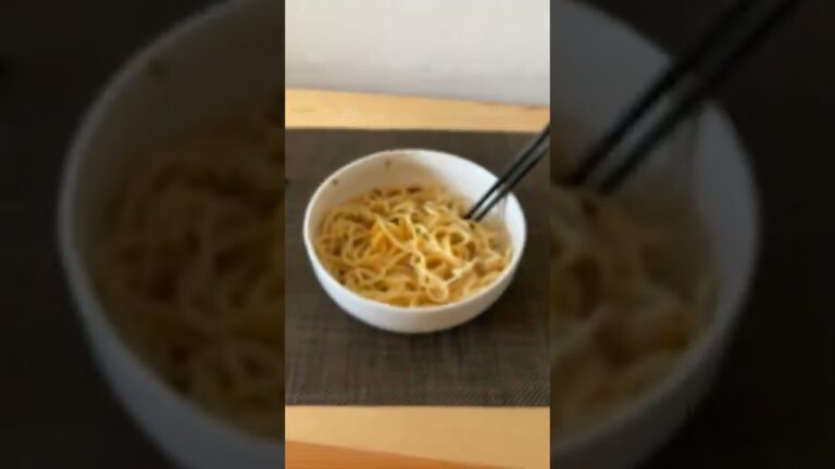 卵かけ納豆たらこパスタ #今日のテレワーク飯