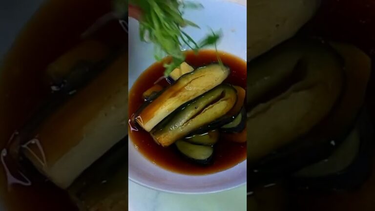 【酒のあて】マグロ酒盗 揚げ茄子浸し✨#Shorts