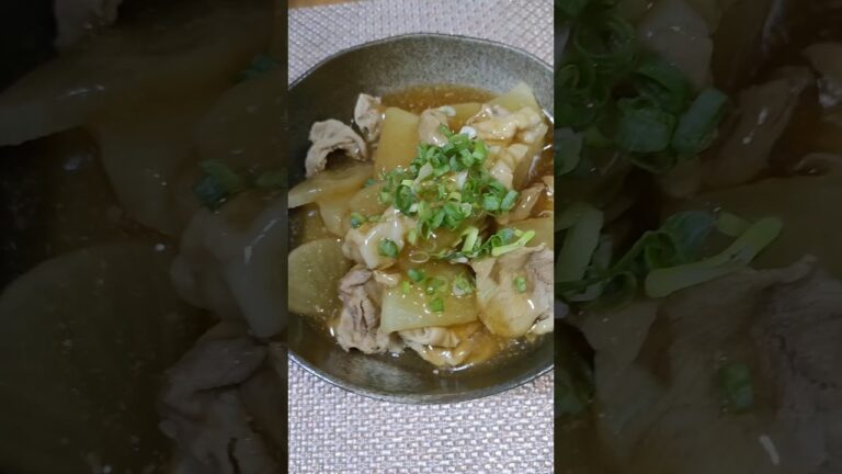 とろとろ大根と豚こまのあんかけ#レシピ #煮物