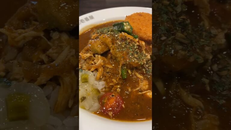 【ココイチ】チキンとサマベジのスパイスカレー3辛で食べる #shorts