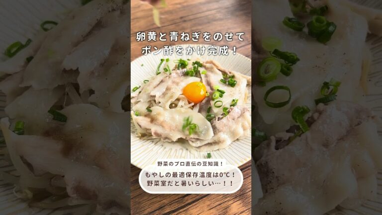 【野菜のプロ直伝】もやしのオススメの食べ方 #材料と作り方は概要欄 #もやし #電子レンジ #レンチンレシピ #節約 #豚バラ #節約レシピ #レシピ #料理 #フーディストノート #フーディスト