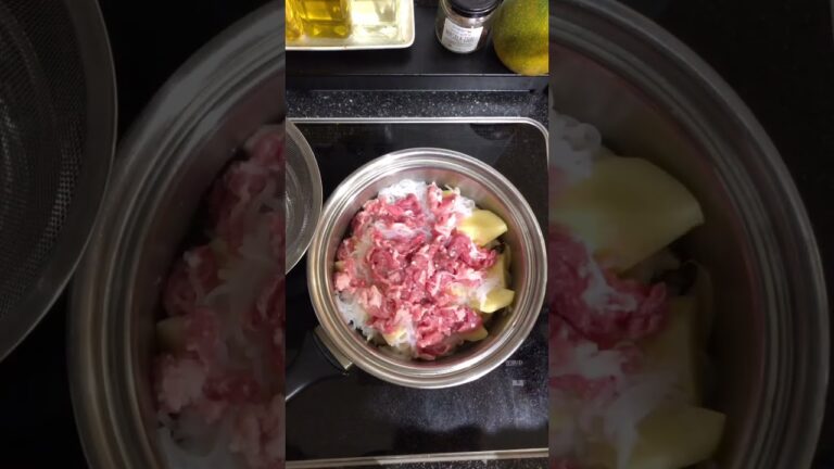 重ね煮でほったらかし肉じゃが#Shorts#ほったらかし#肉じゃが