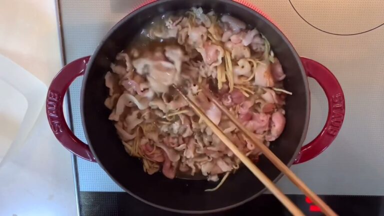 staub ストウブ　常備菜　豚のしぐれ煮　豚肉しぐれ煮　レシピ　豚肉 作り置き