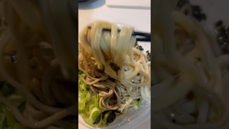 【愛知限定】でら盛りとろろそば！これだけじゃ足りないんで冷凍うどん追加#shorts